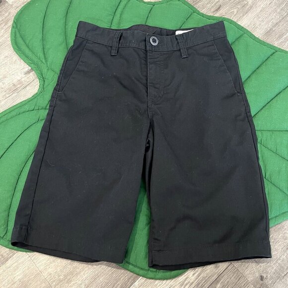 Volcom Boys 26 Youth 12 Black Chino Shorts - Picture 1 of 5